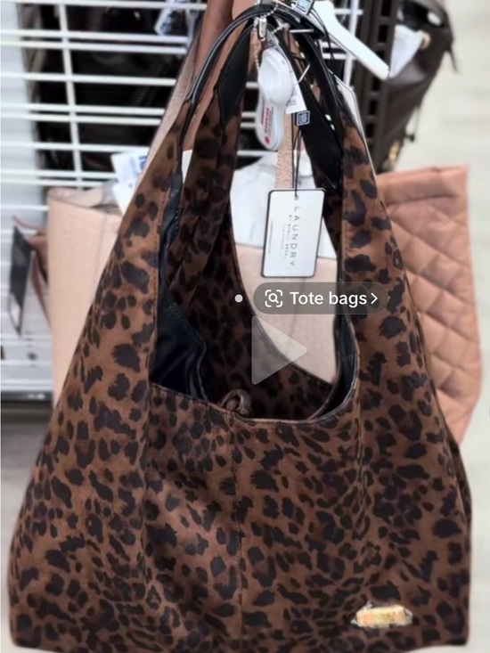 Laundry By Shelli Segal Handbags - Laundry By Shelli Segal Brown Leopard-Print Hobo Tote